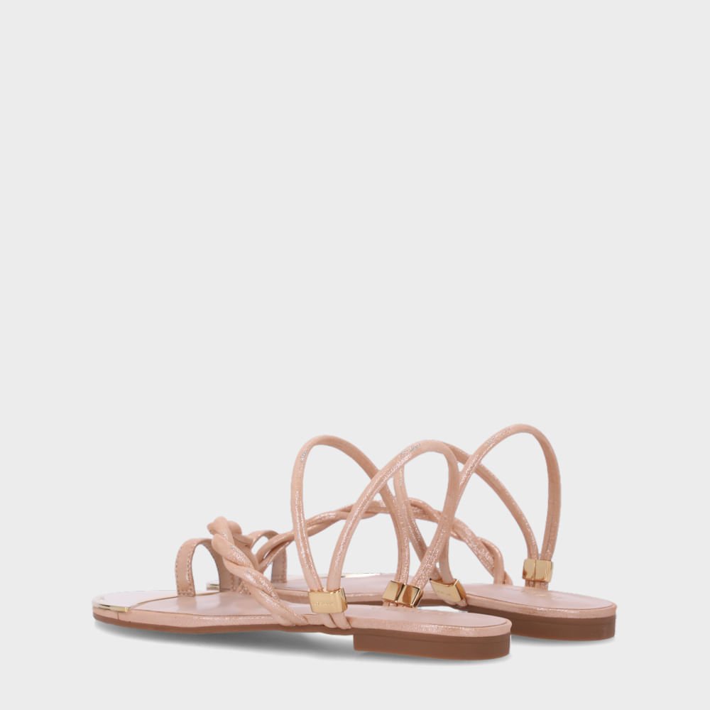 Chinelo Couro Puntini Bege - 53129400 Bege 4