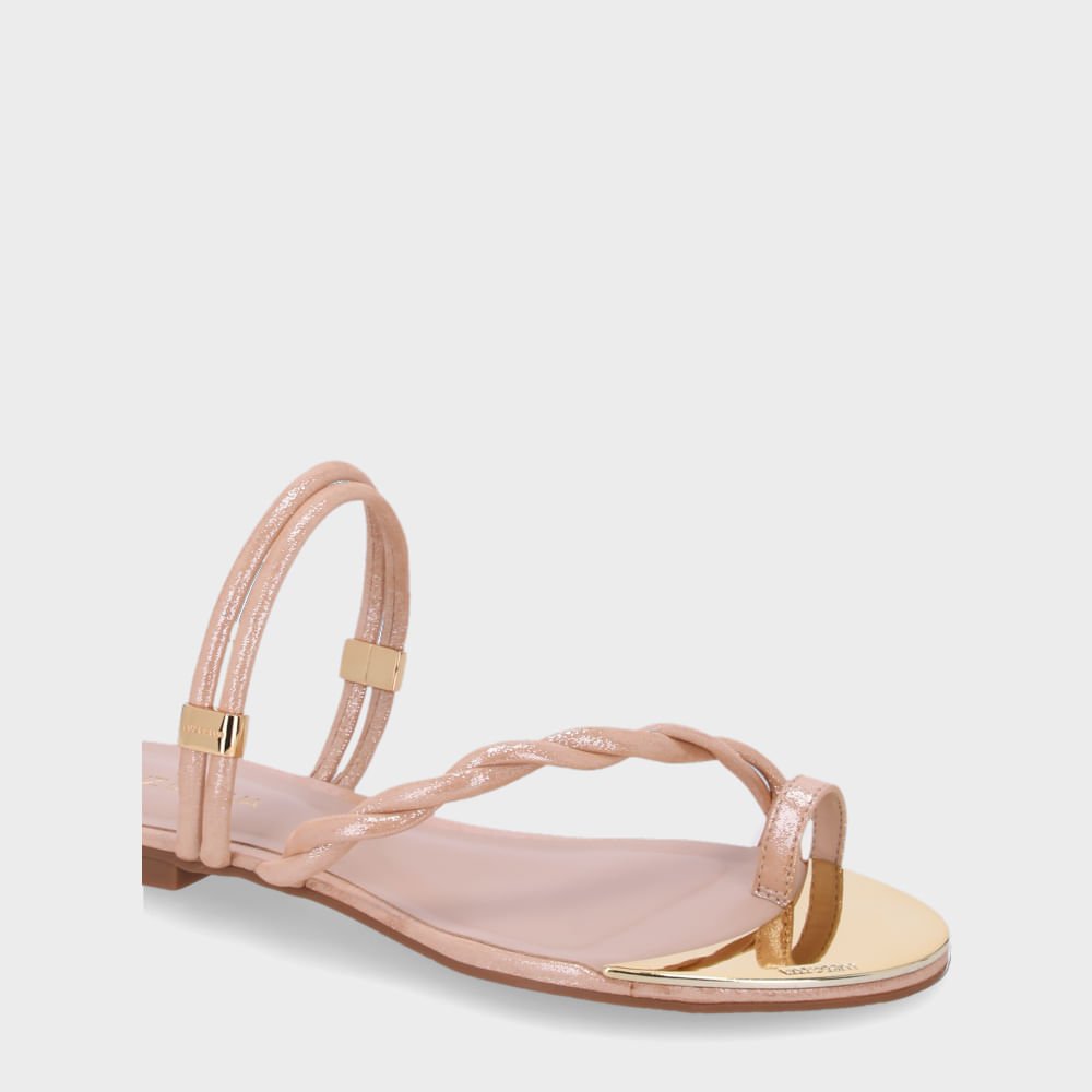 Chinelo Couro Puntini Bege - 53129400 Bege 5