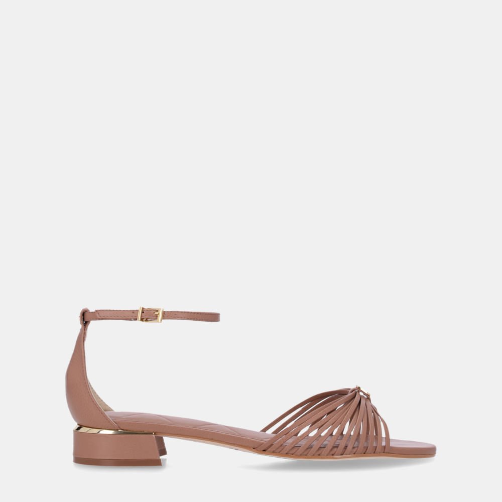 Sandália Rasteira Saara Mousse - 80910007 Mousse 1