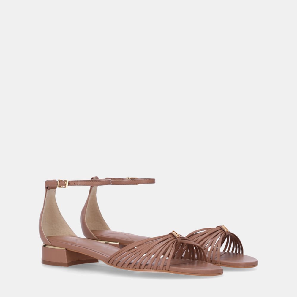 Sandália Rasteira Saara Mousse - 80910007 Mousse 2