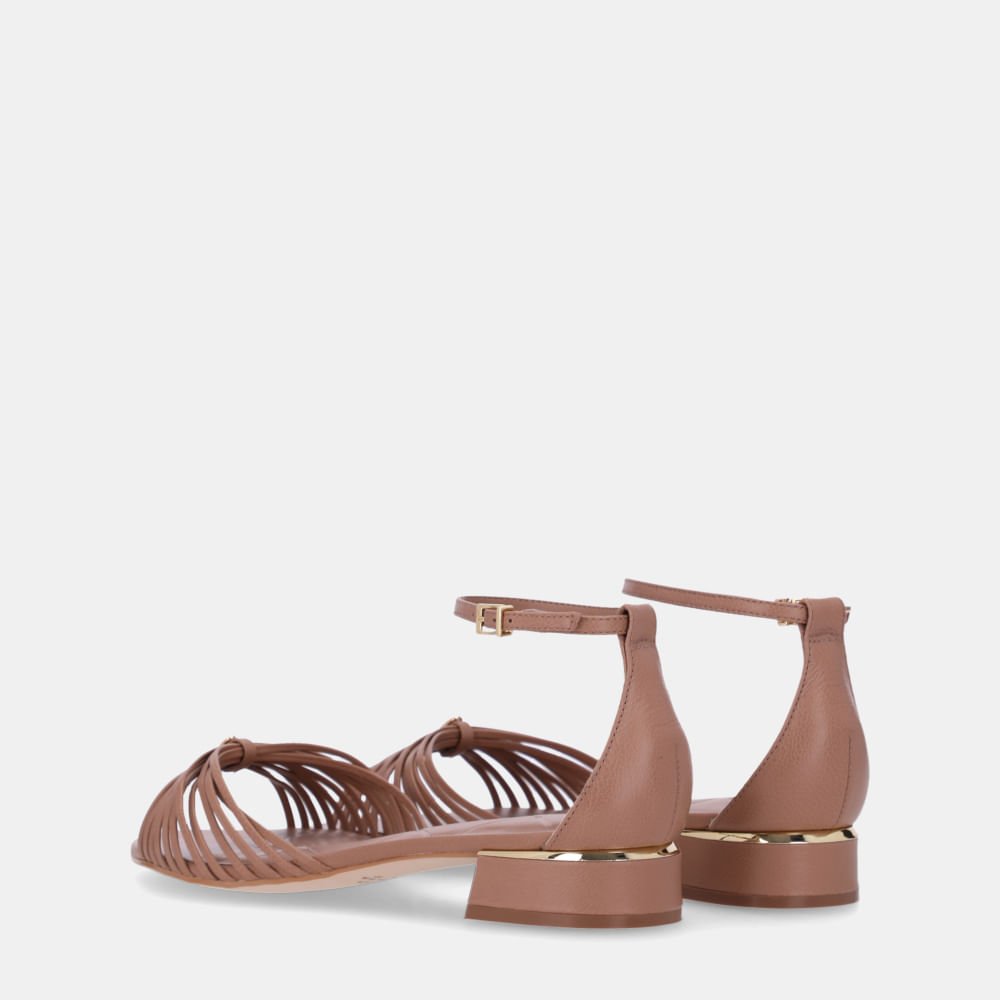 Sandália Rasteira Saara Mousse - 80910007 Mousse 3