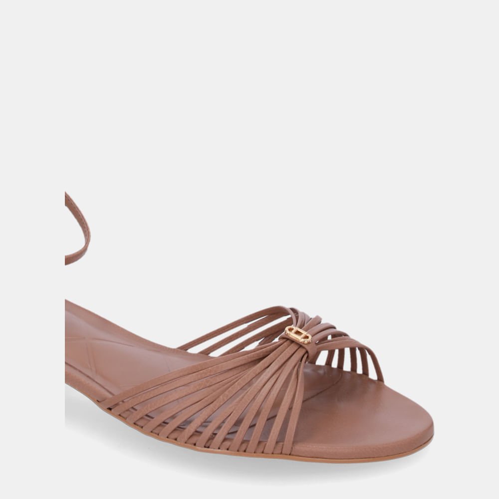 Sandália Rasteira Saara Mousse - 80910007 Mousse 4