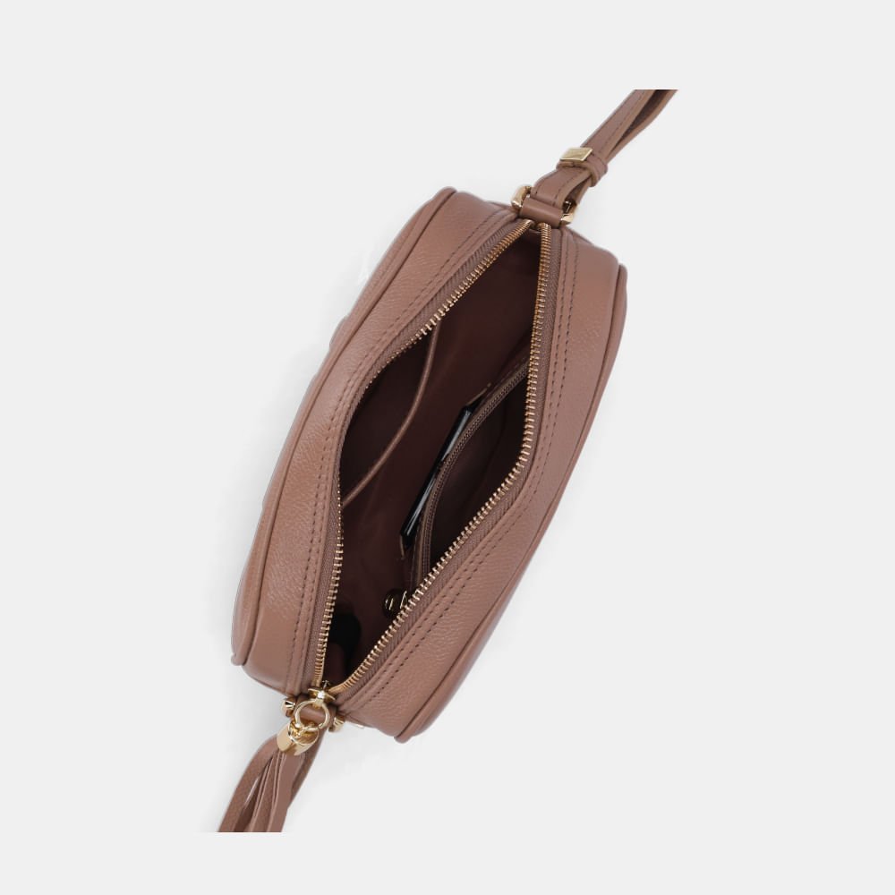 Bolsa Ellie Tiracolo Pequena New Ridge Mousse - 10004962 Mousse 4