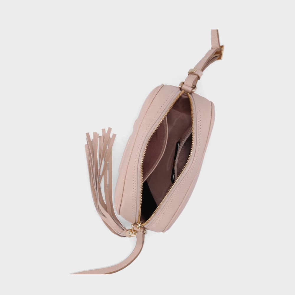 Bolsa Ellie Tiracolo Pequena New Ridge Bege - 10004962 Bege 5