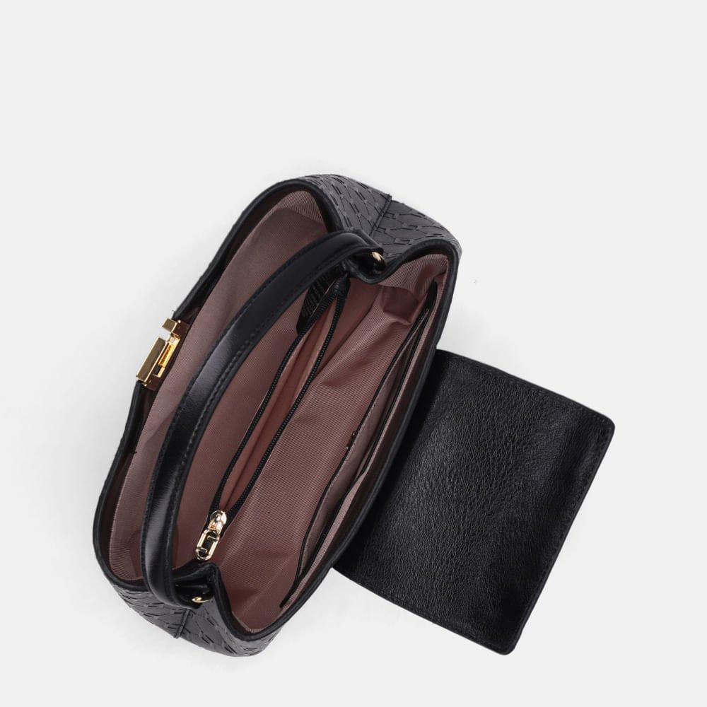 Bolsa Tote Média Lux Preto - 2000771 Preto 4