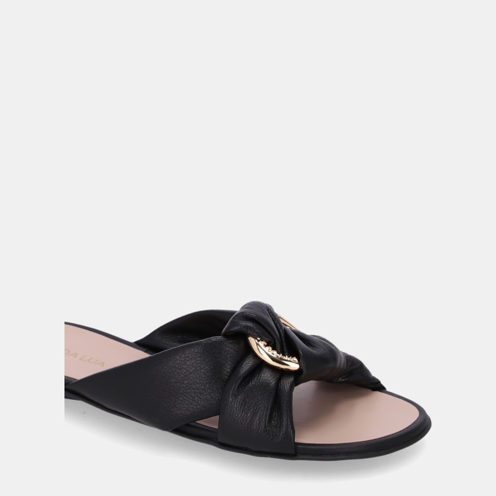 Chinelo Couro Saara Preto - 52210071 Preto 4