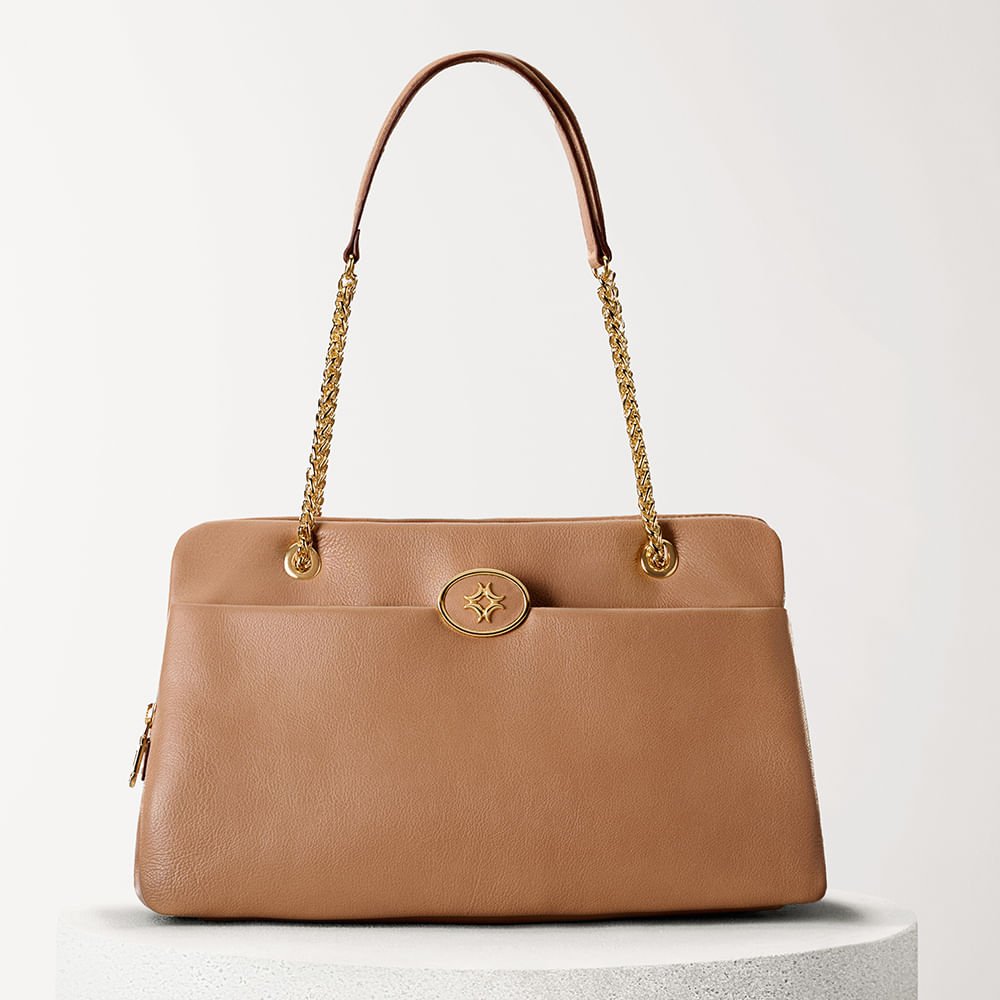 Bolsa Shopping Grande Saara Mousse - 2000742 Mousse 5