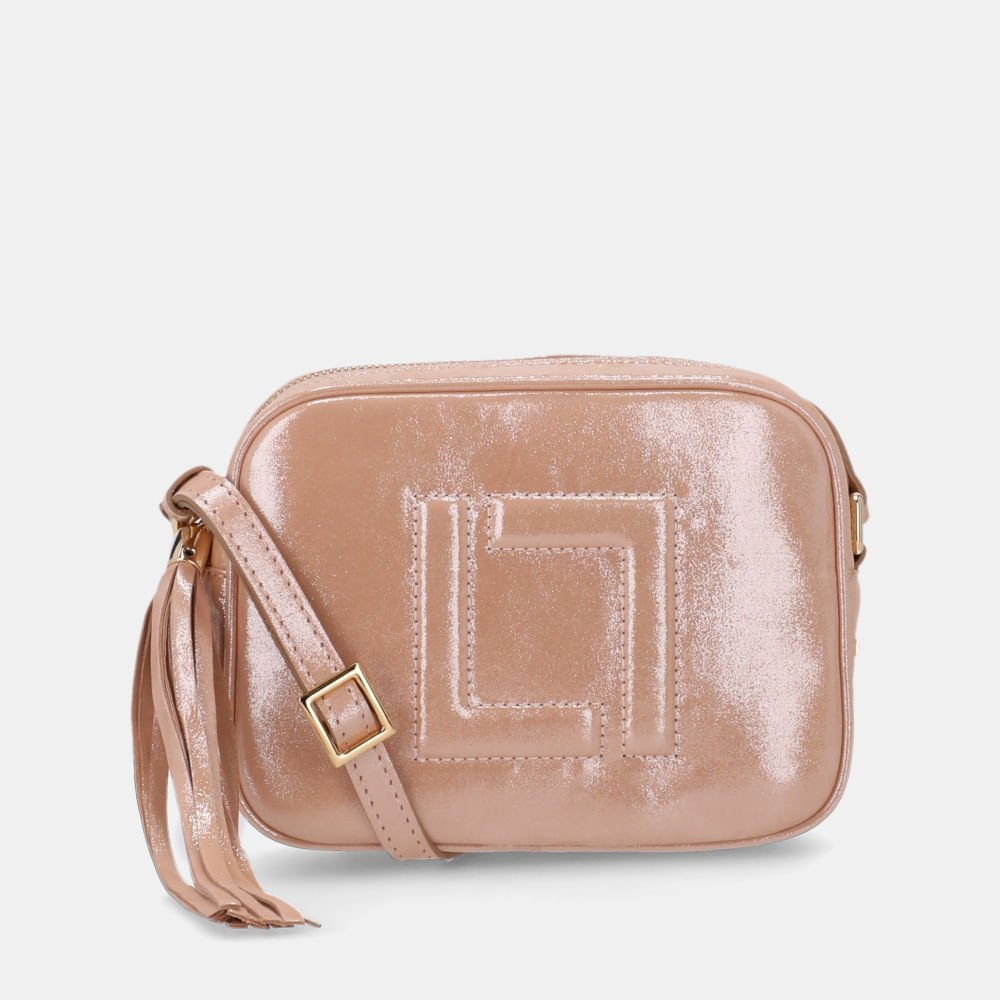 Bolsa Ellie Tiracolo Pequena Puntini Bege - 10004962
