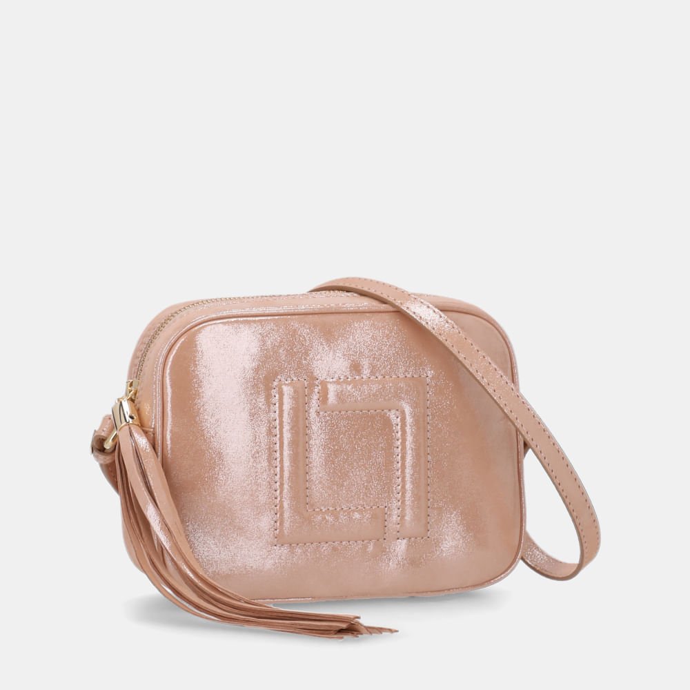 Bolsa Ellie Tiracolo Pequena Puntini Bege - 10004962 Bege 3