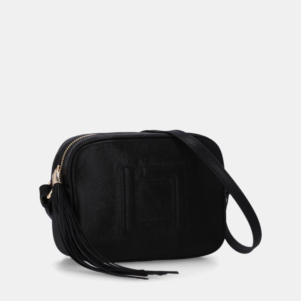 Bolsa Ellie Tiracolo Pequena Puntini Preto - 10004962 Preto 3