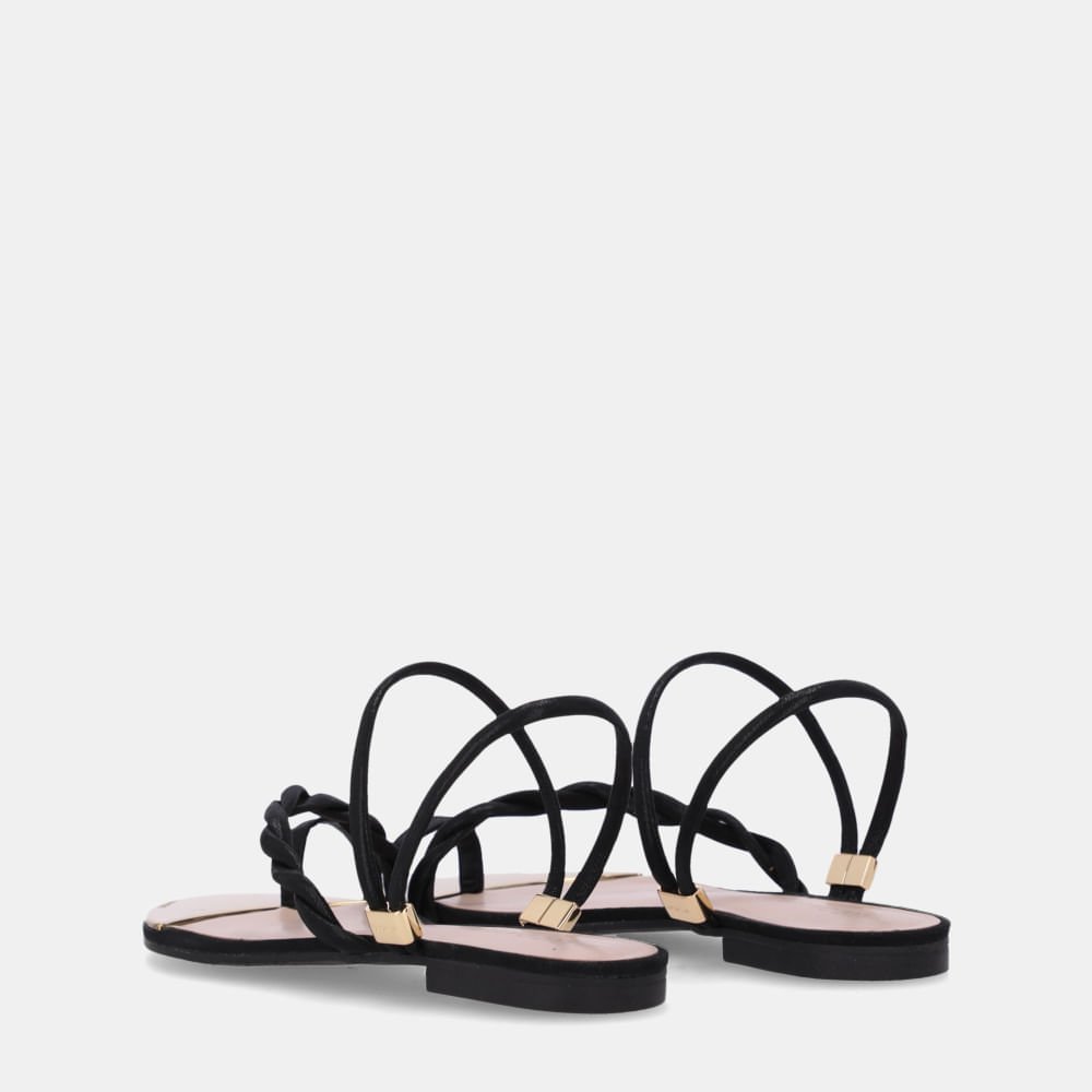 Chinelo Couro Puntini Preto - 53129400 Preto 3