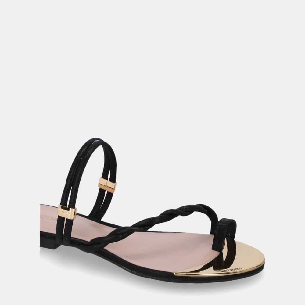 Chinelo Couro Puntini Preto - 53129400 Preto 4