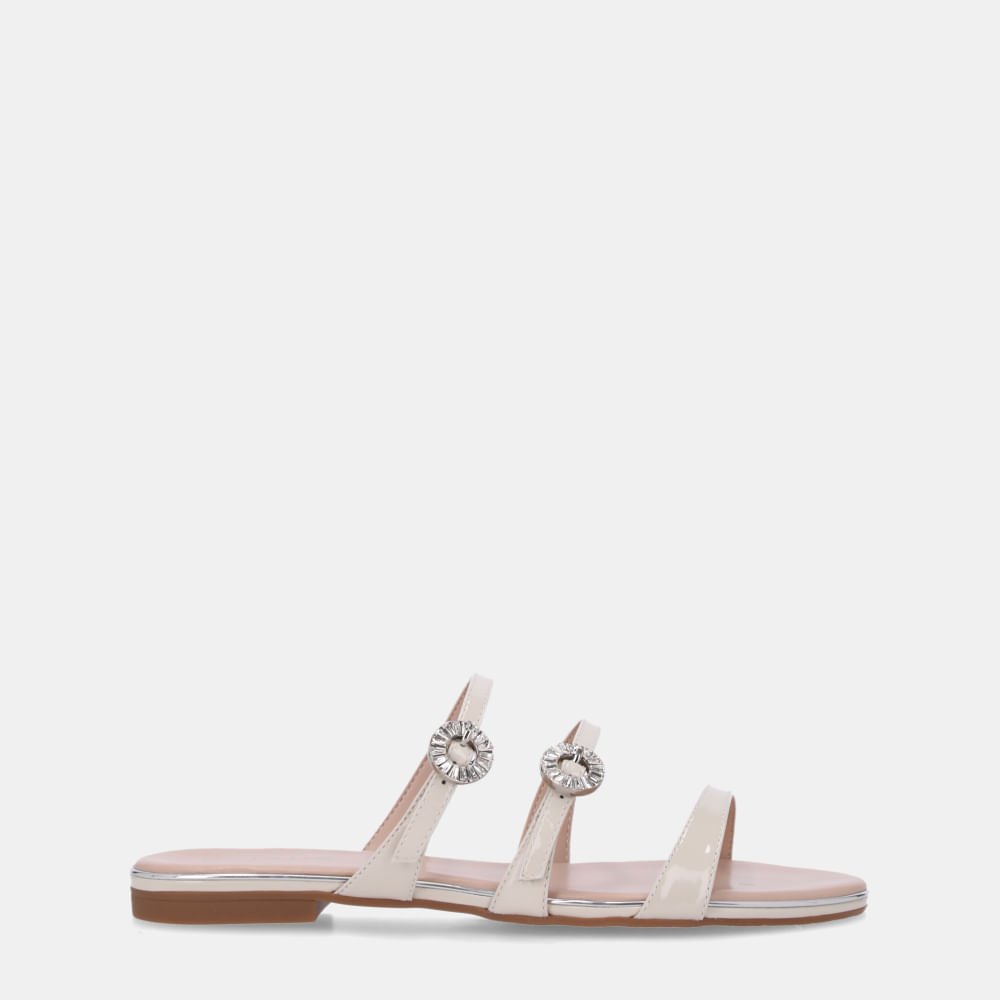 Chinelo Couro Verona Panna - 54870073