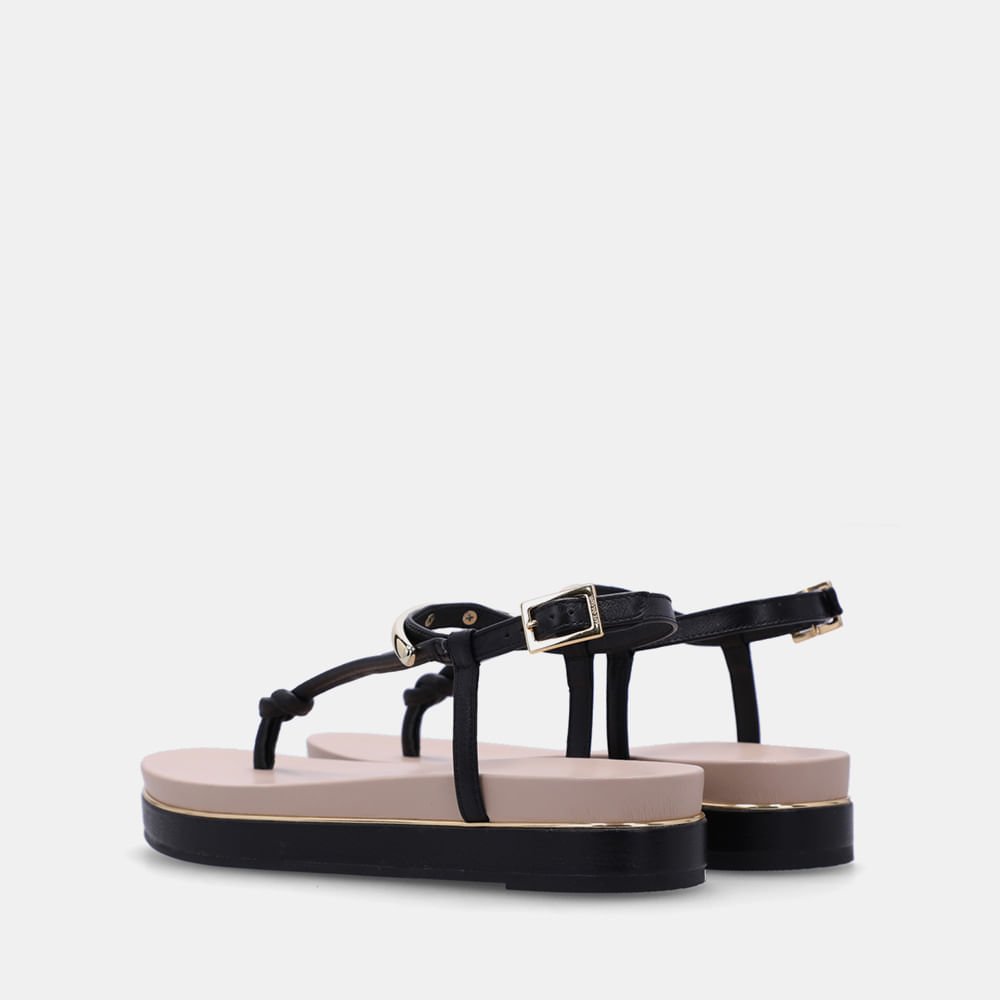 Sandália Flatform Saara Preto - 58890400 Preto 3