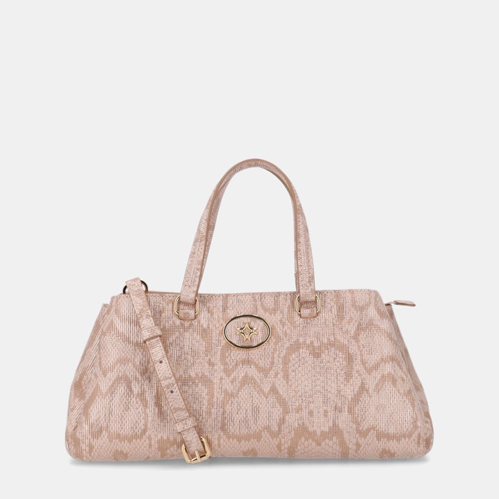 Bolsa Tote Média Snake Ouro - 2000786