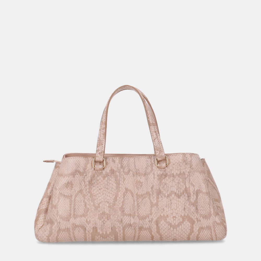 Bolsa Tote Média Snake Ouro - 2000786 Ouro/Bege 3