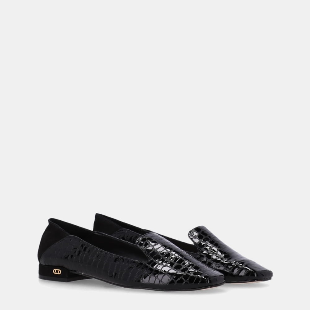 Loafer Alligator Preto E Cervo Preto - 80950010 Preto 3