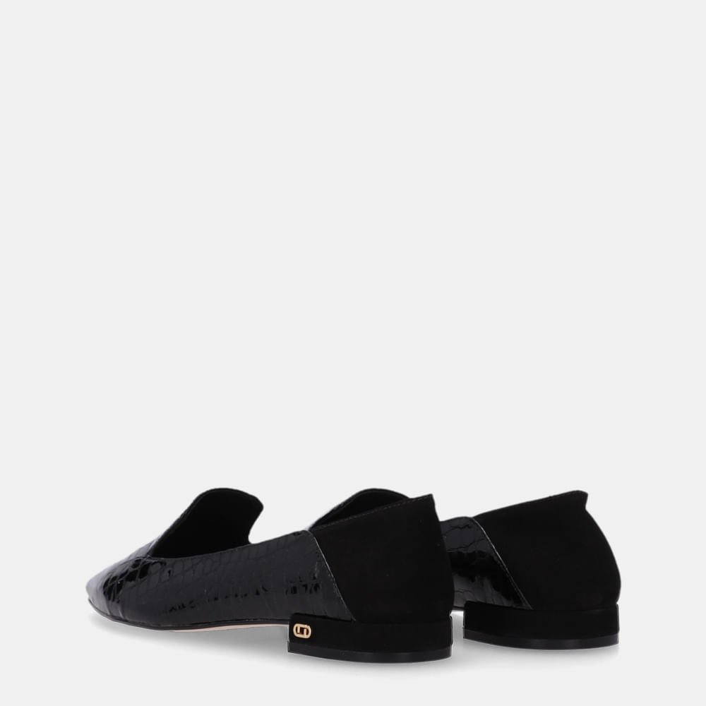 Loafer Alligator Preto E Cervo Preto - 80950010 Preto 4
