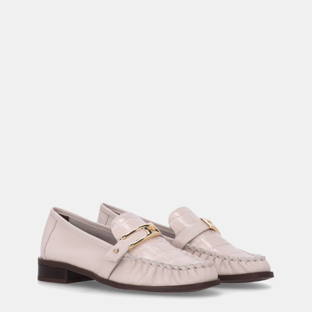 Mocassim New Ridge Panna E Croco Panna - 60560023 Panna 2
