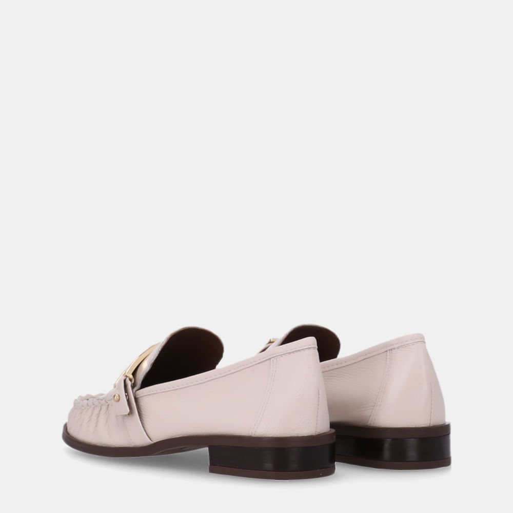 Mocassim New Ridge Panna E Croco Panna - 60560023 Panna 3