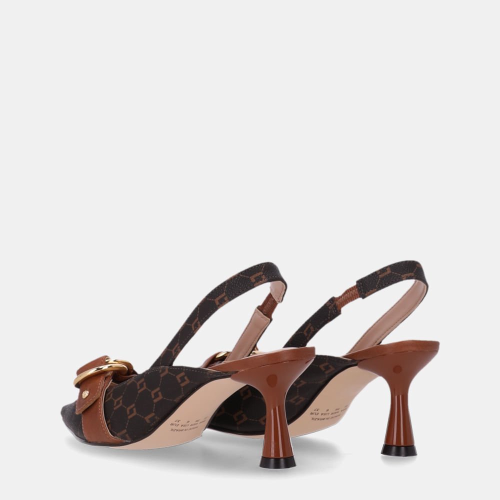 Slingback Monograma Mocca E Montenapoleone Âmbar - 60750010 Mocca 2