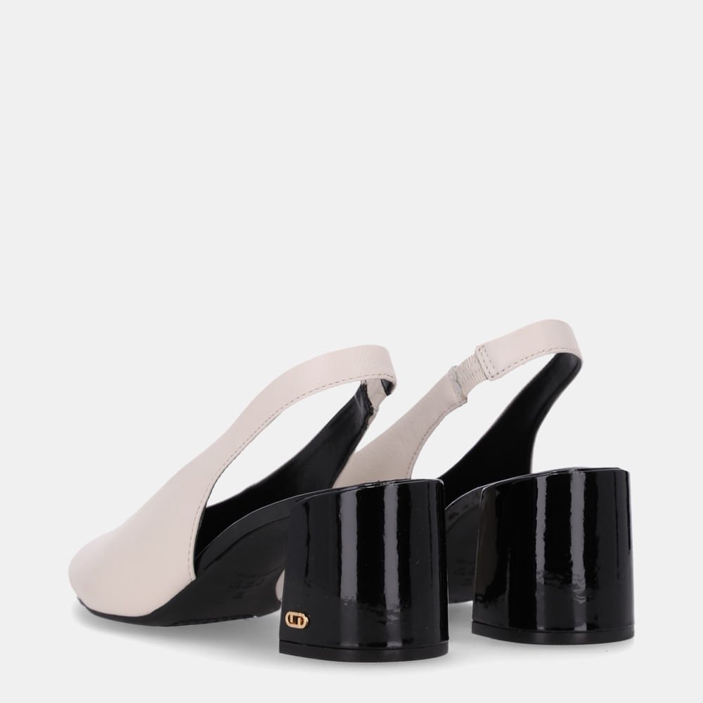 Slingback Verona Preto Com Saara Panna - 60330026 Panna 4