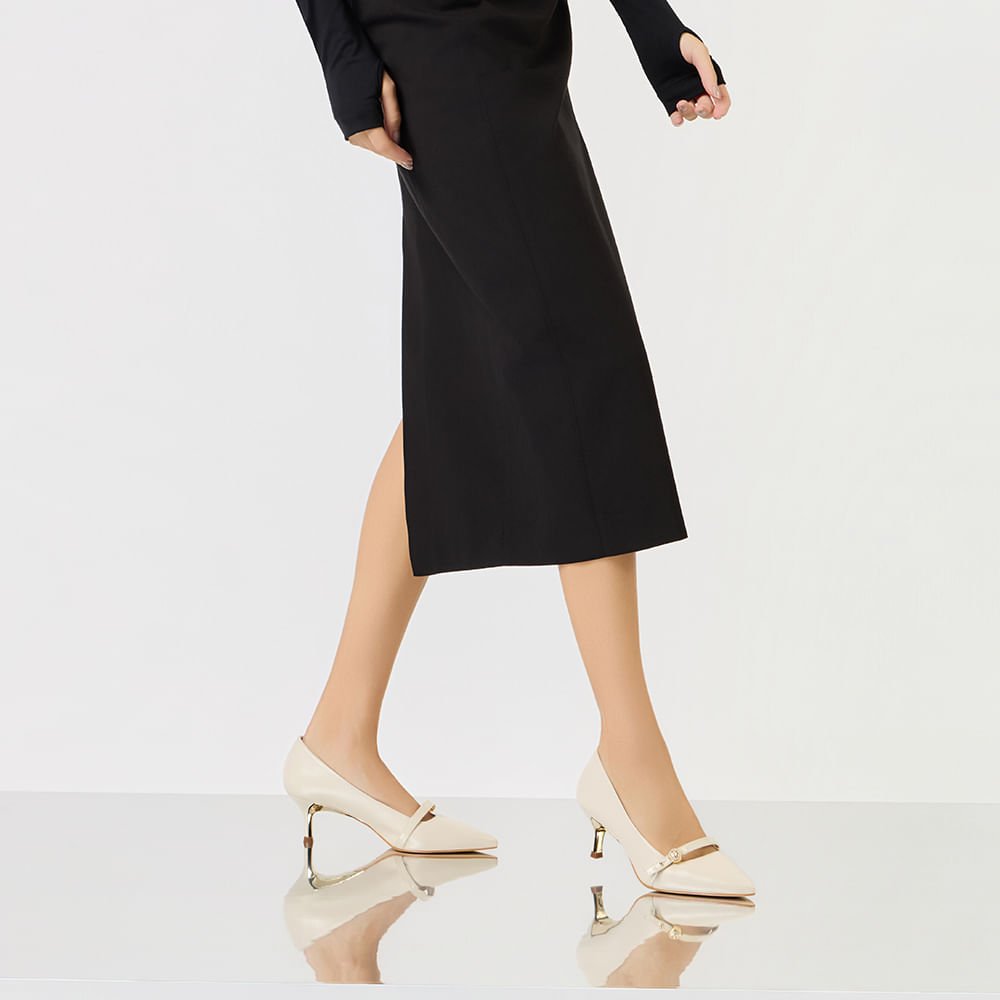 Scarpin Verona Panna - 58060041 Panna 5