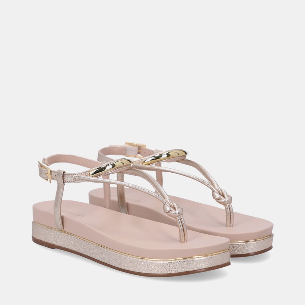 Sandália Flatform Vênus Ouro/vênus Ouro - 58890400 Ouro 2
