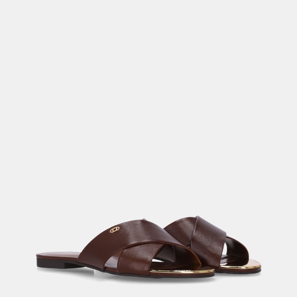 Chinelo Couro Atacama Trufa - 53120047 Trufa 2