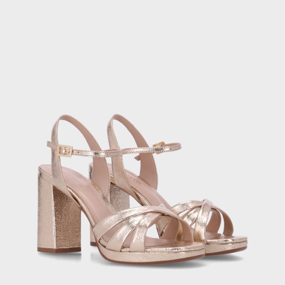 Sandália Salto Vênus Ouro - 56730002 Ouro 2