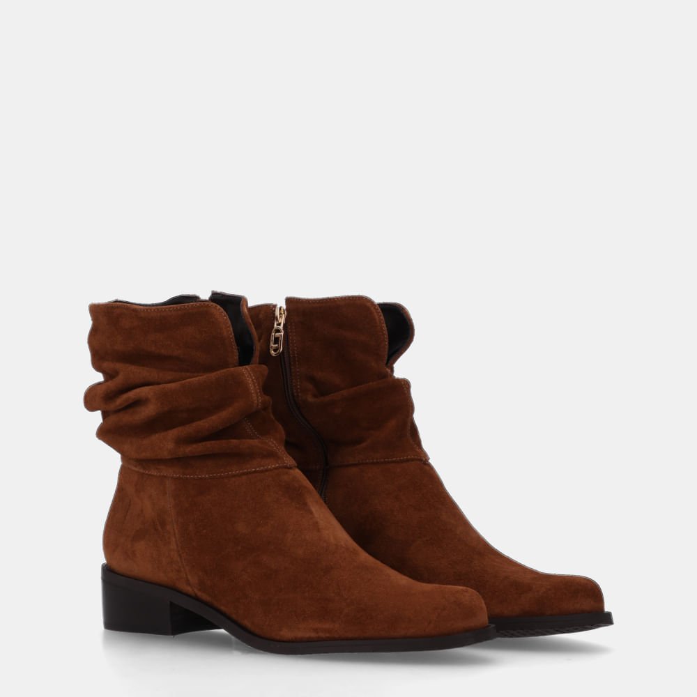 Bota Cano Curto Camurca Trufa - 52460013 Trufa 2