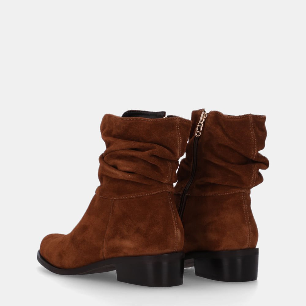 Bota Cano Curto Camurca Trufa - 52460013 Trufa 3
