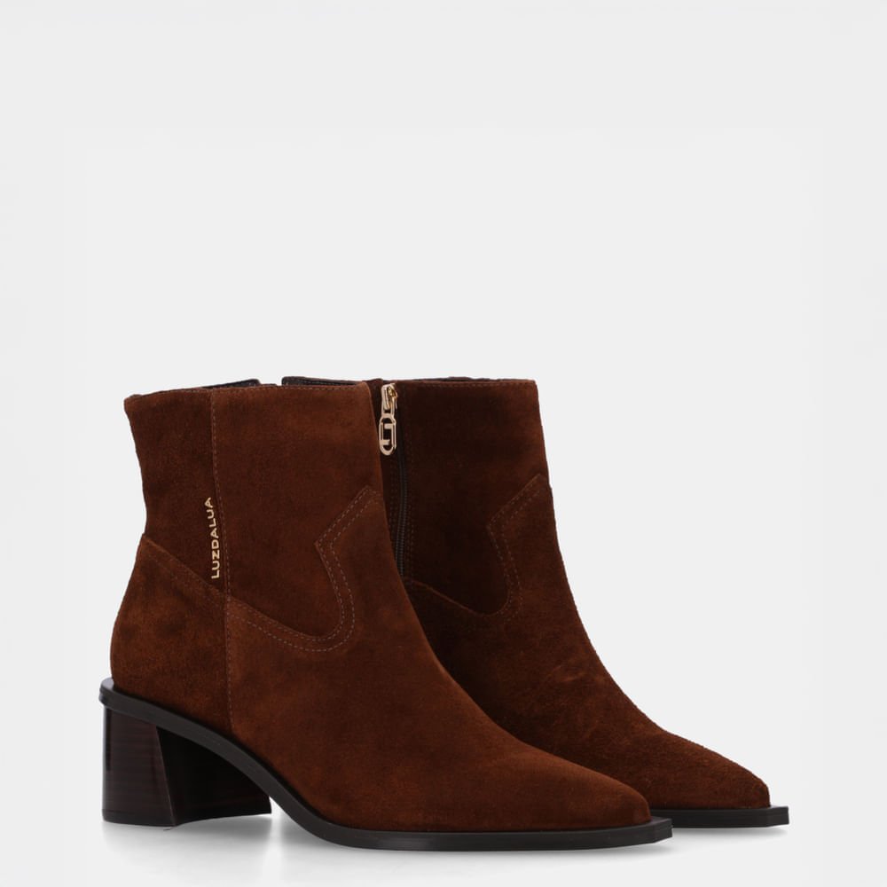 Bota Cano Curto Camurça Trufa - 80750001 Trufa 2
