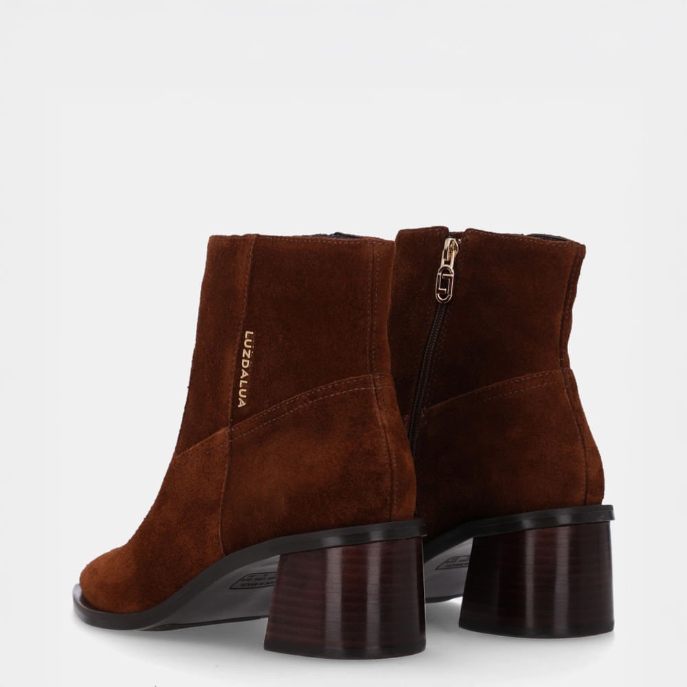 Bota Cano Curto Camurça Trufa - 80750001 Trufa 3