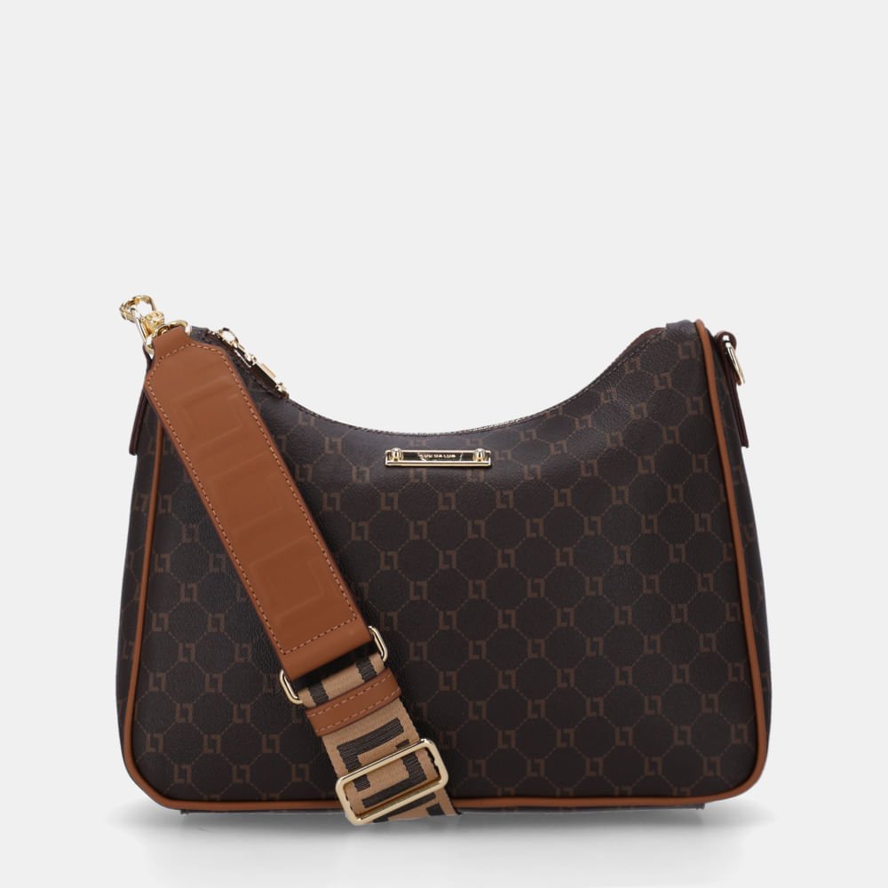 Bolsa Tiracolo Média Monograma Ll Mocca - 10001063
