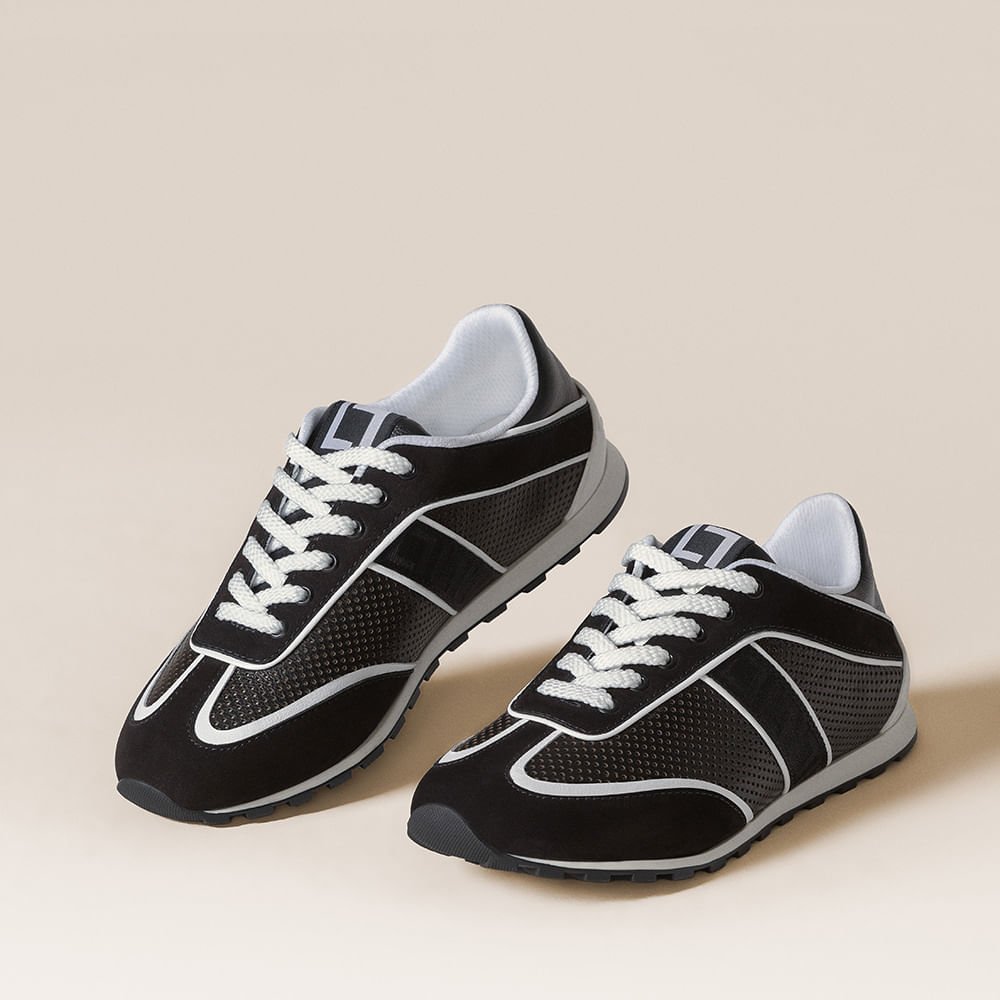Tênis Cervo Preto E Saara Preto - 80890011 Preto 5