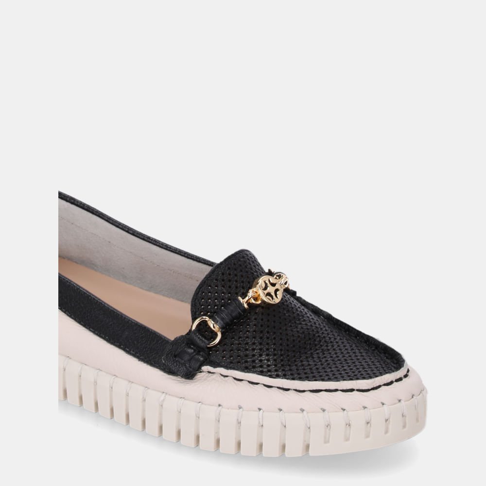 Mocassim New Ridge Panna Com New Ridge Preto - 60130030 Panna/Preto 4