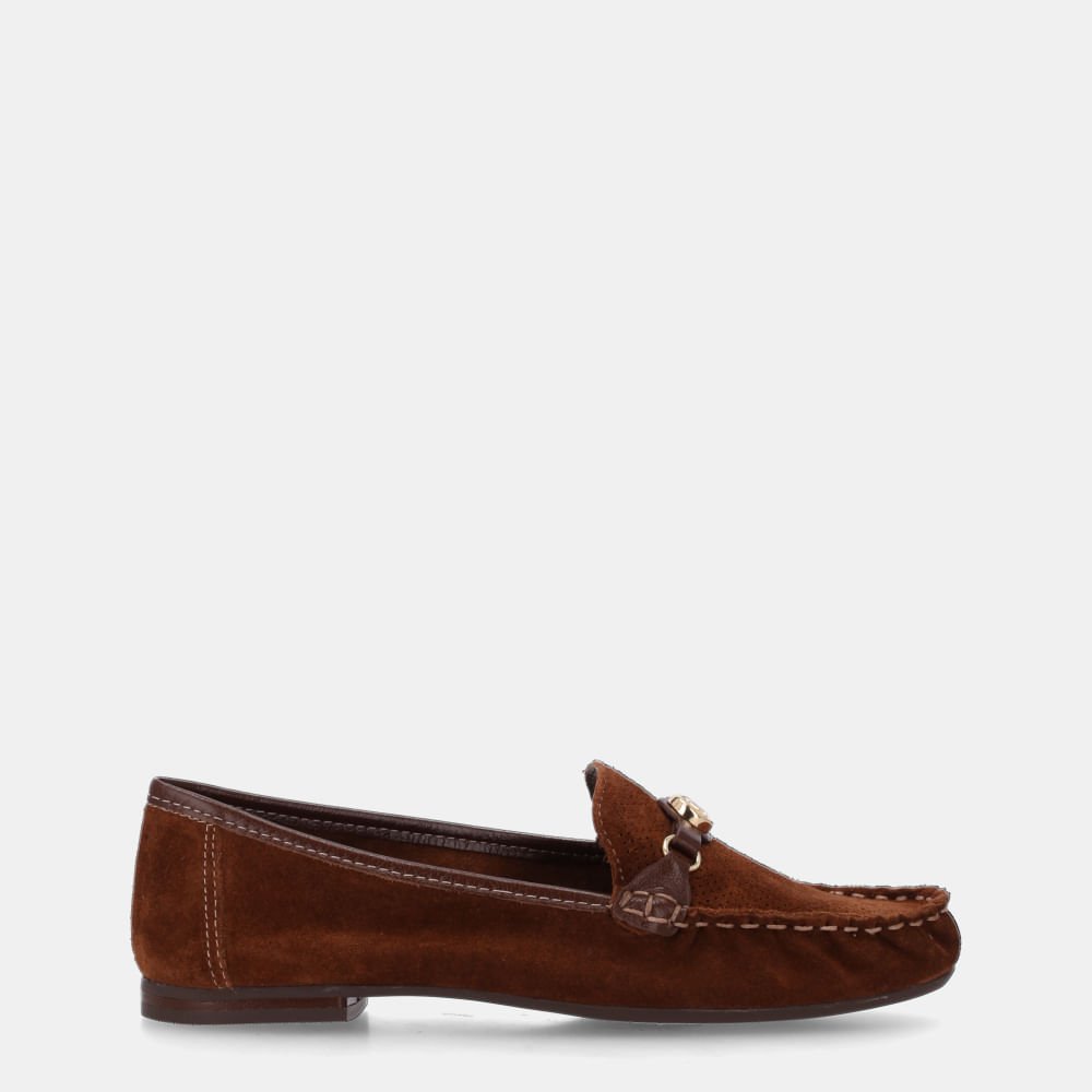Mocassim Camurça Trufa E Atacama Trufa - 60260034 Trufa