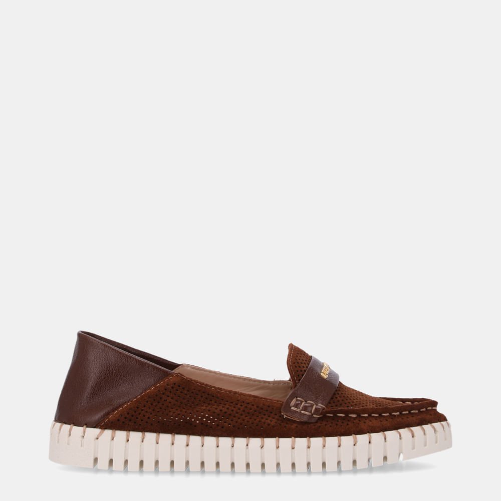 Mocassim Camurça Trufa E Atacama Trufa - 60130049