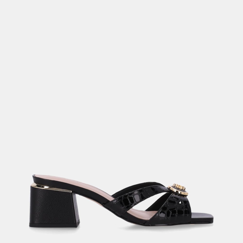 Tamanco Alligator Preto - 80410034
