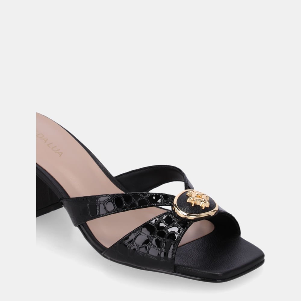 Tamanco Alligator Preto - 80410034 Preto 4