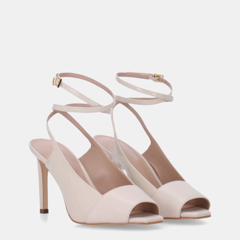 Sandália Salto Saara Panna E Verona Panna - 80870007 Panna 2