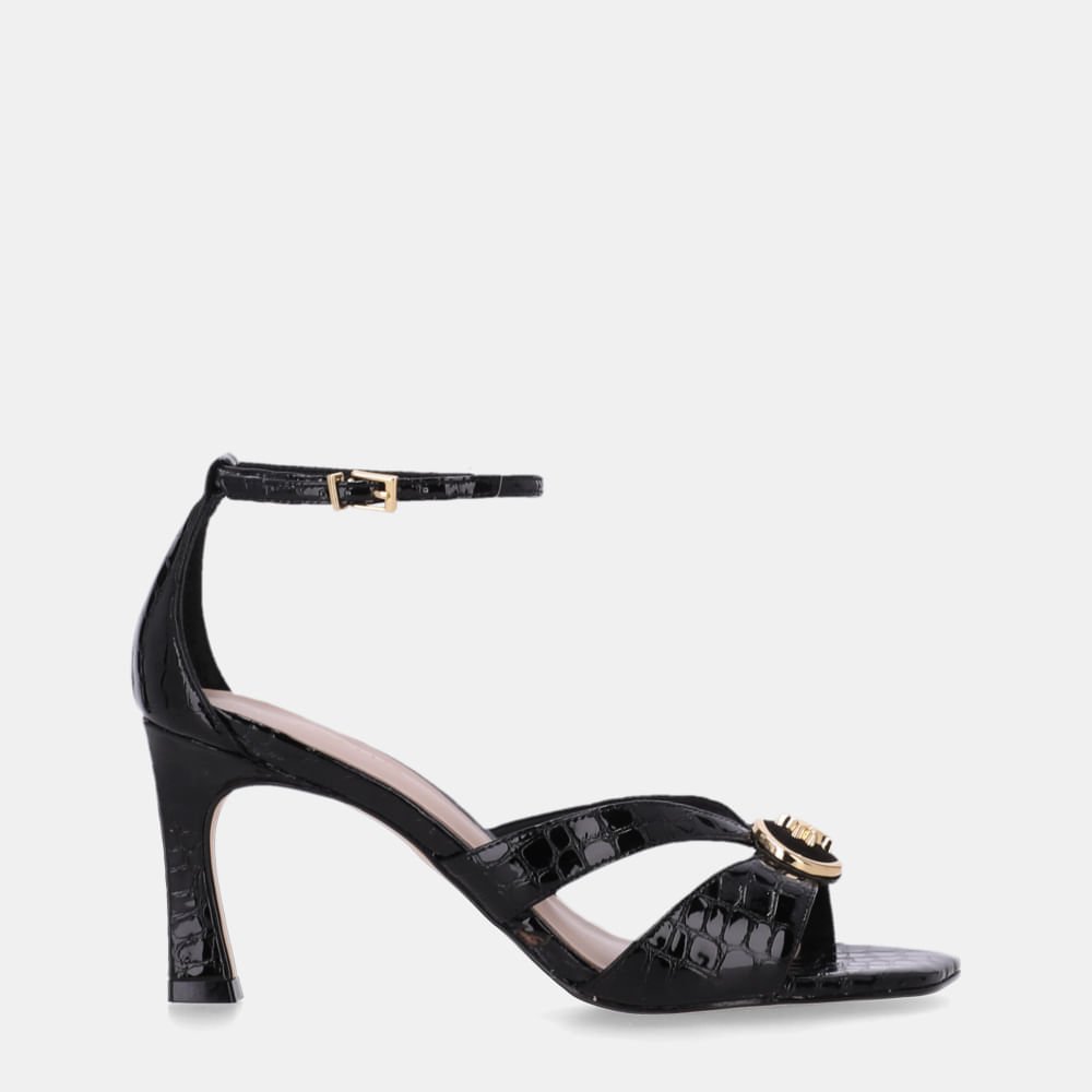 Sandália Salto Alligator Preto - 80110038
