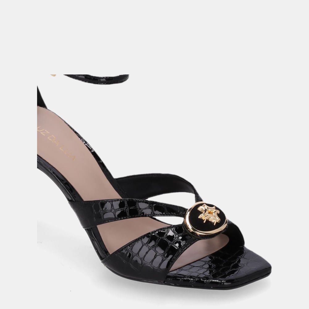 Sandália Salto Alligator Preto - 80110038 Preto 5