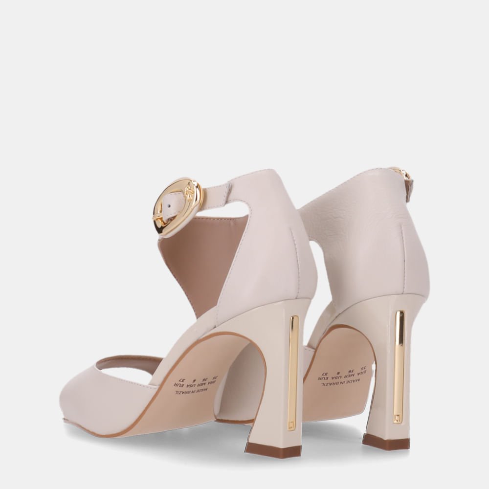 Sandália Salto Saara Panna E Verona Panna - 81110003 Panna 4