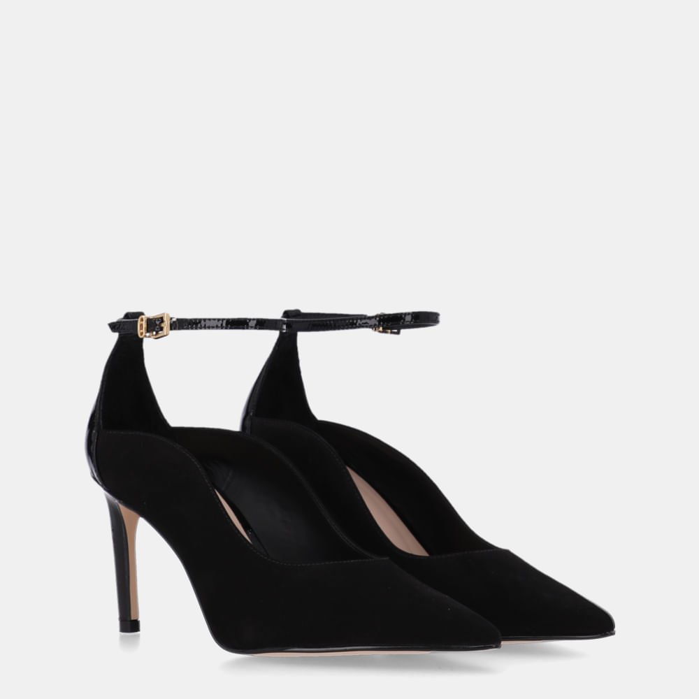 Scarpin Cervo Preto E Verona Preto - 80480043 Preto 3