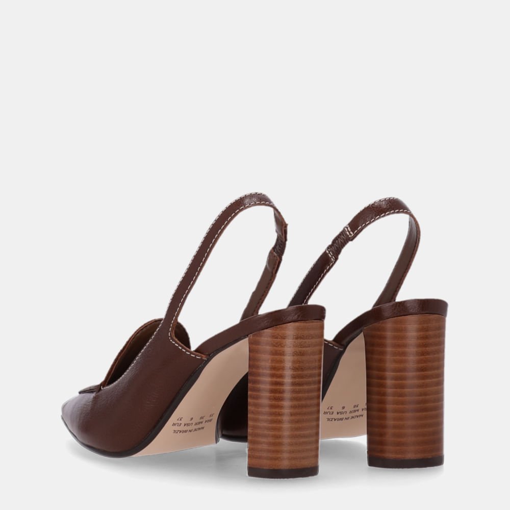 Slingback Camurça Trufa - 80230058 Trufa 4