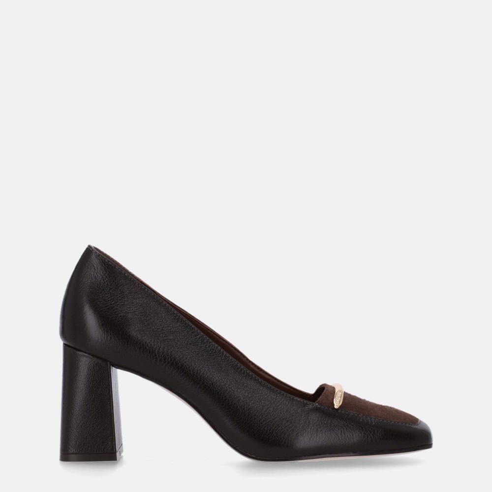 Scarpin Atacama Cacau E Camurça Cacau - 60990004