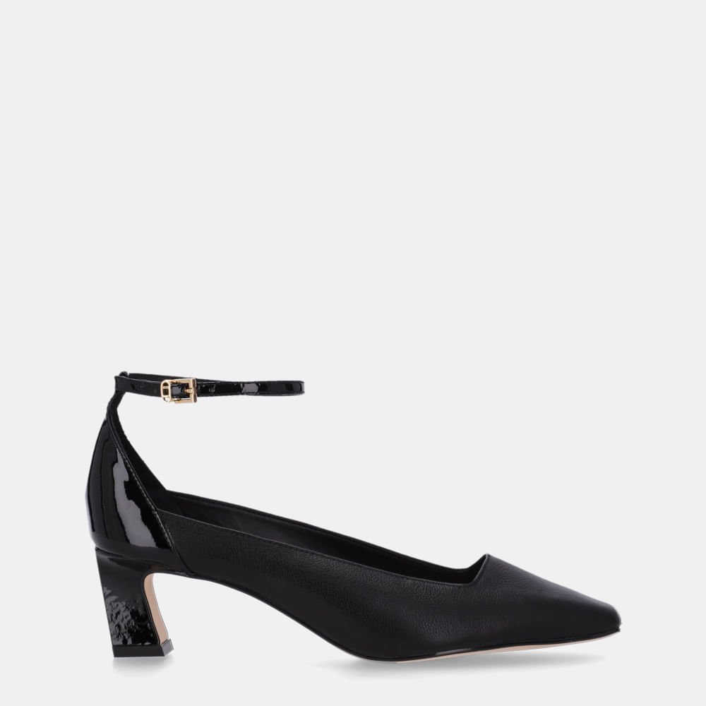 Scarpin Saara Preto E Verona Preto - 81090003