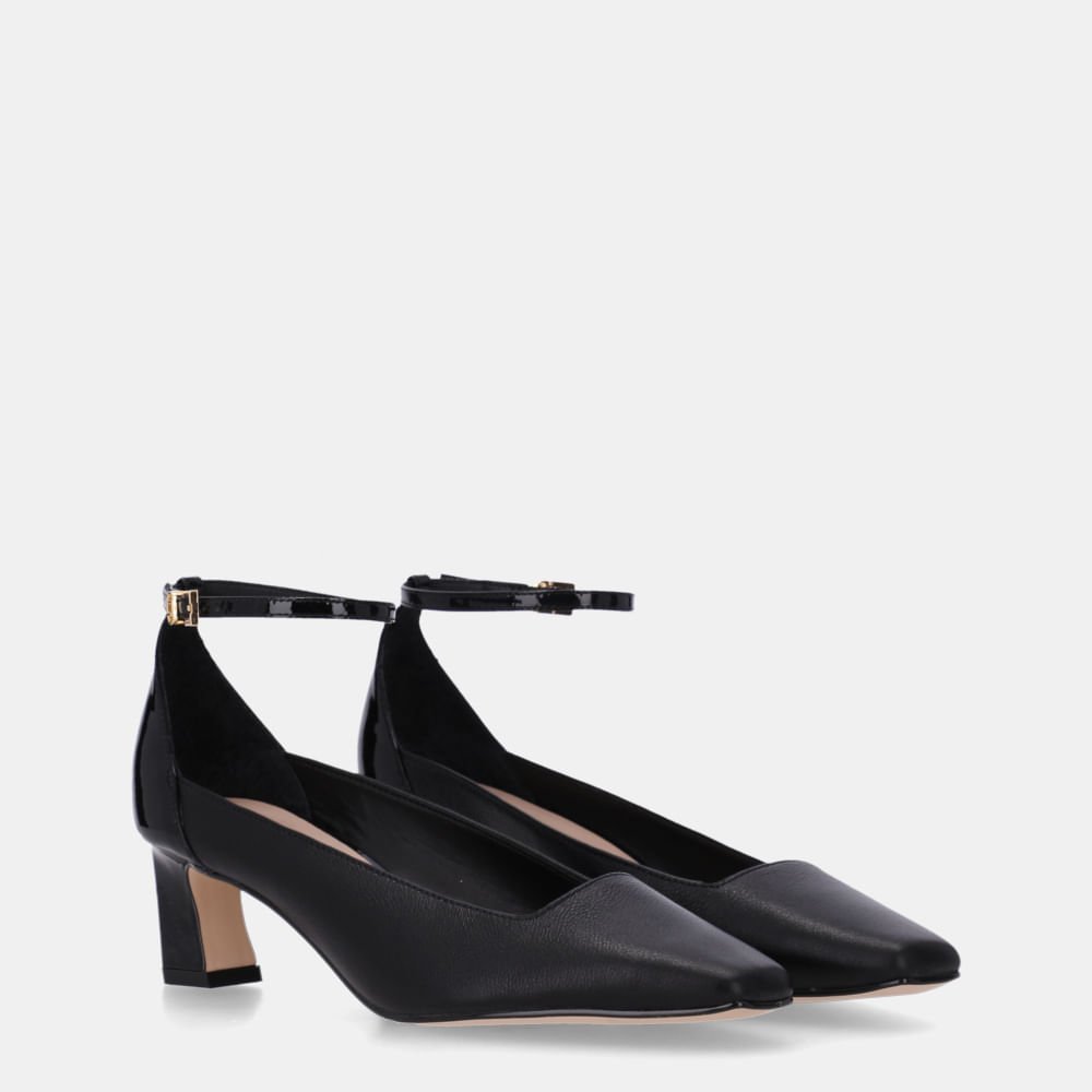Scarpin Saara Preto E Verona Preto - 81090003 Preto 2